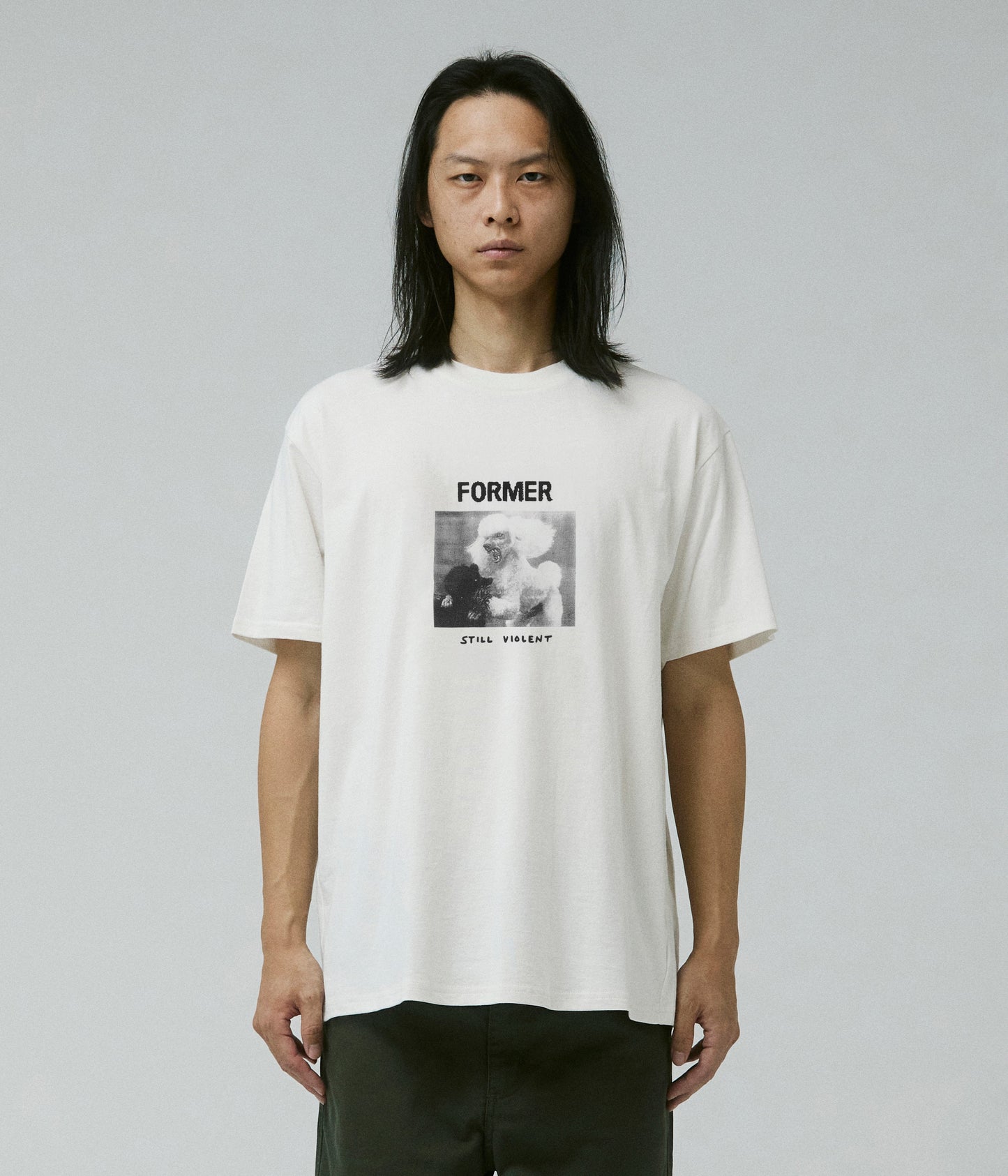 WAR POODLE T-SHIRT // BONE