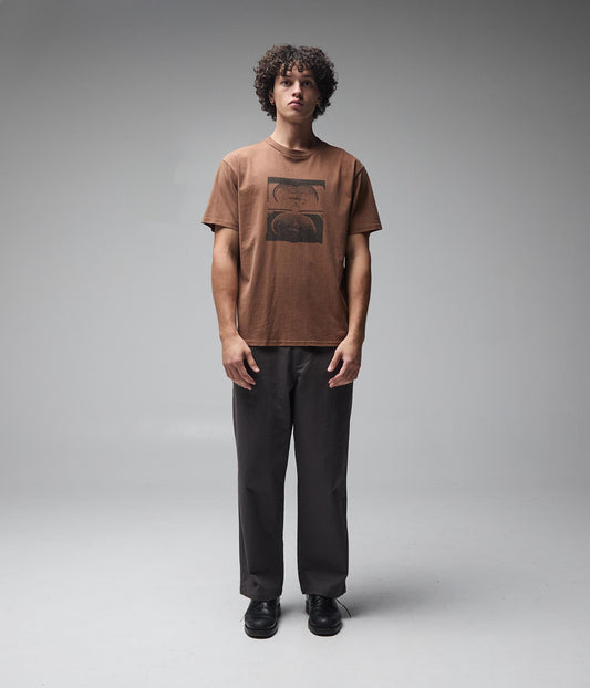 FORMER Crux Overdye T-Shirt in WASHED BARK - Origin Collection
