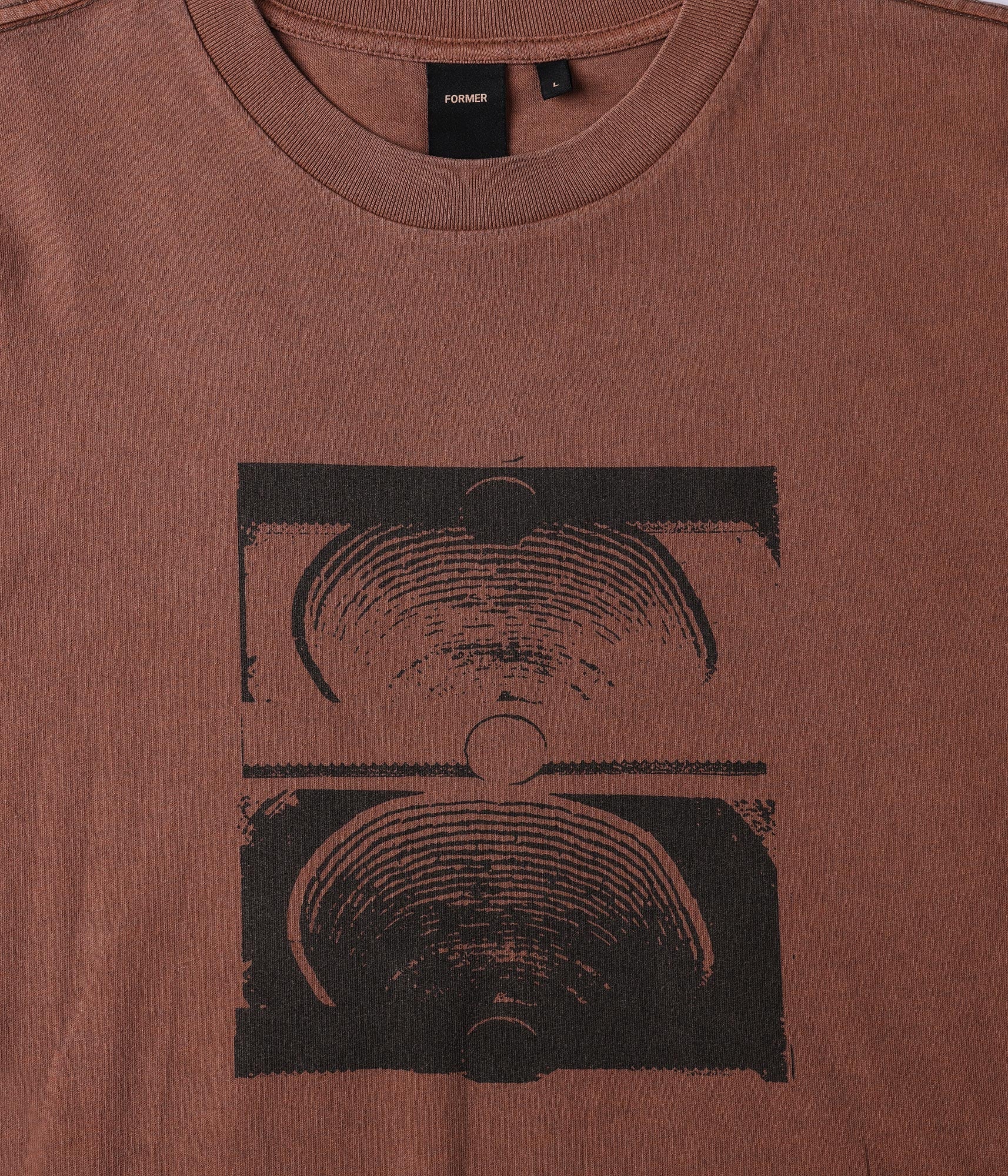FORMER Crux Overdye T-Shirt in WASHED BARK - Origin Collection