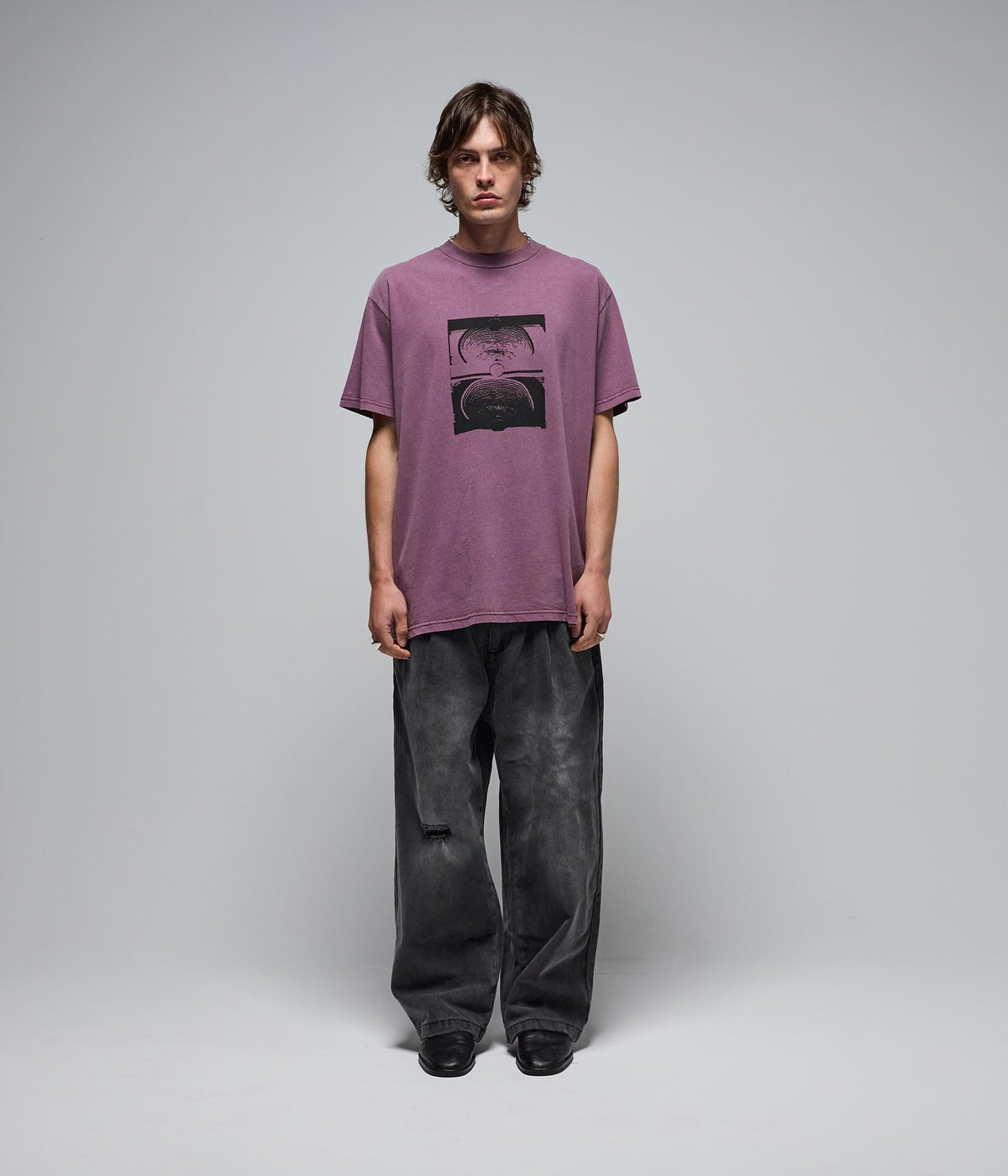 FORMER Crux T-Shirt in Washed Crimson - Origin Collection