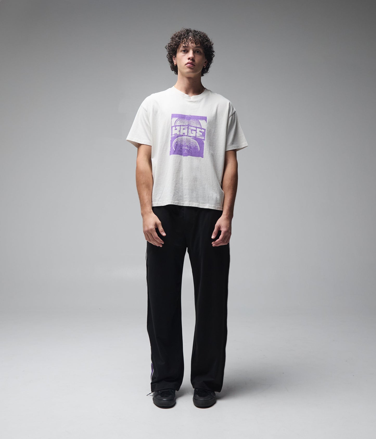FORMER Corp Boxy T-shirt in Bone - FORMER x RAGE Collection