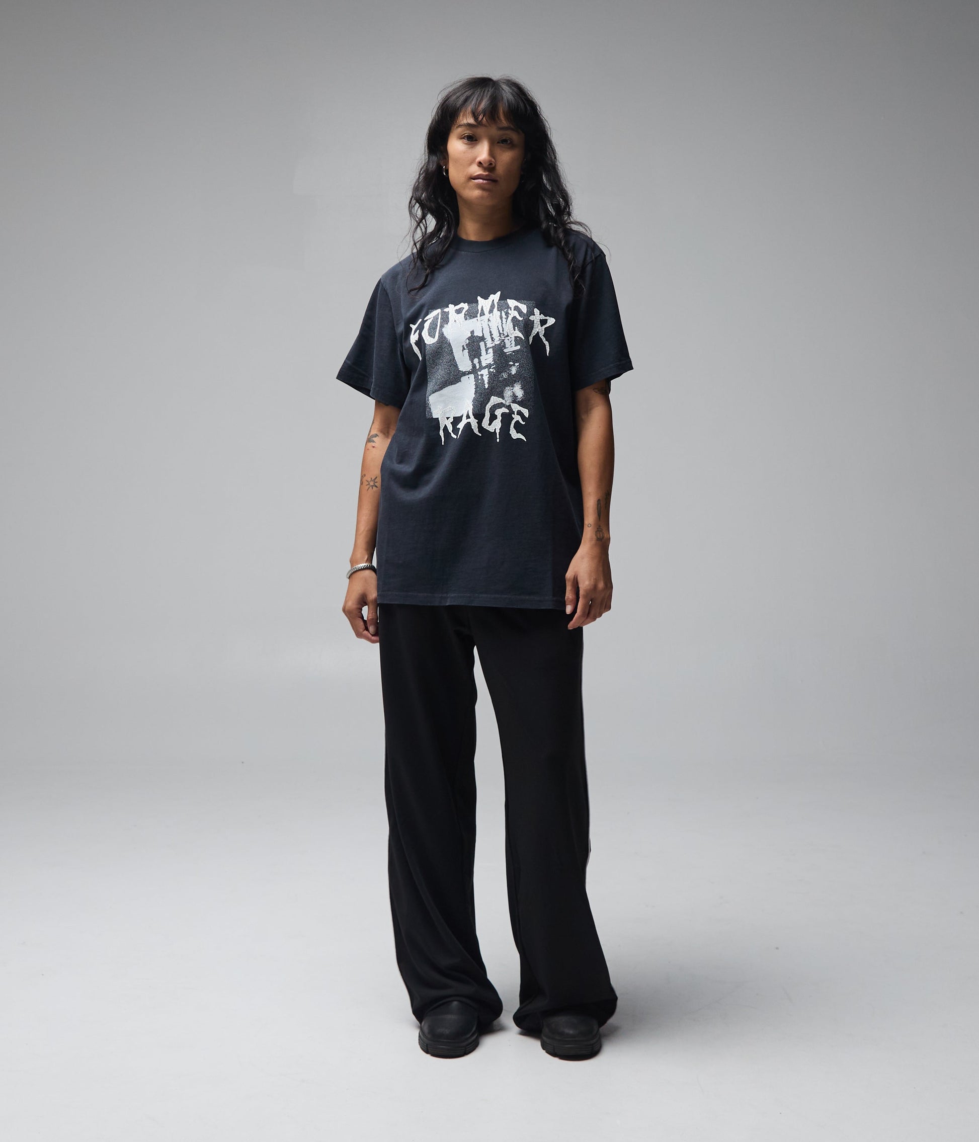 FORMER Shadow T-shirt in Merch Black - FORMER x RAGE Collection