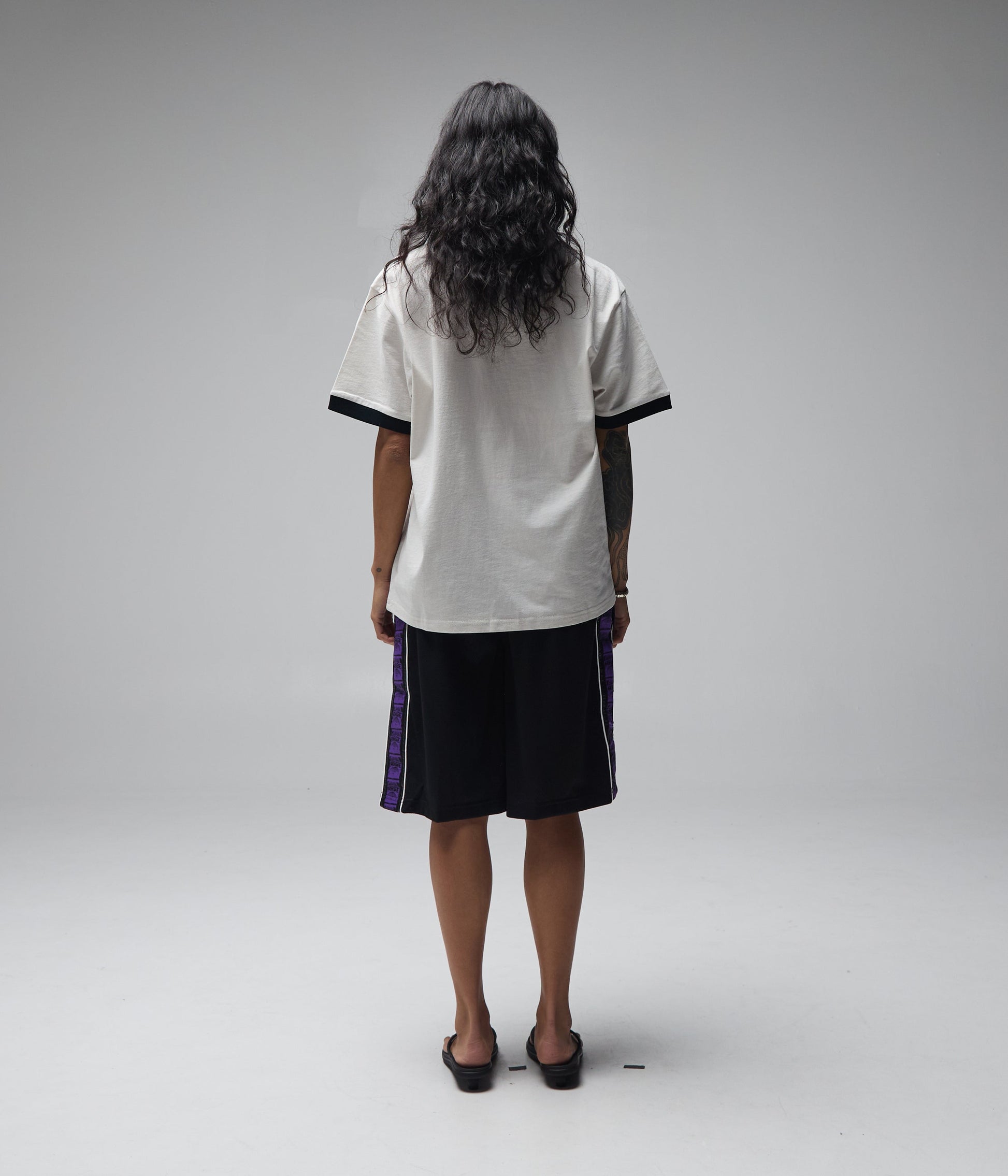 FORMER Tin Ringer Shrunken T-shirt in Bone - FORMER x RAGE Collection