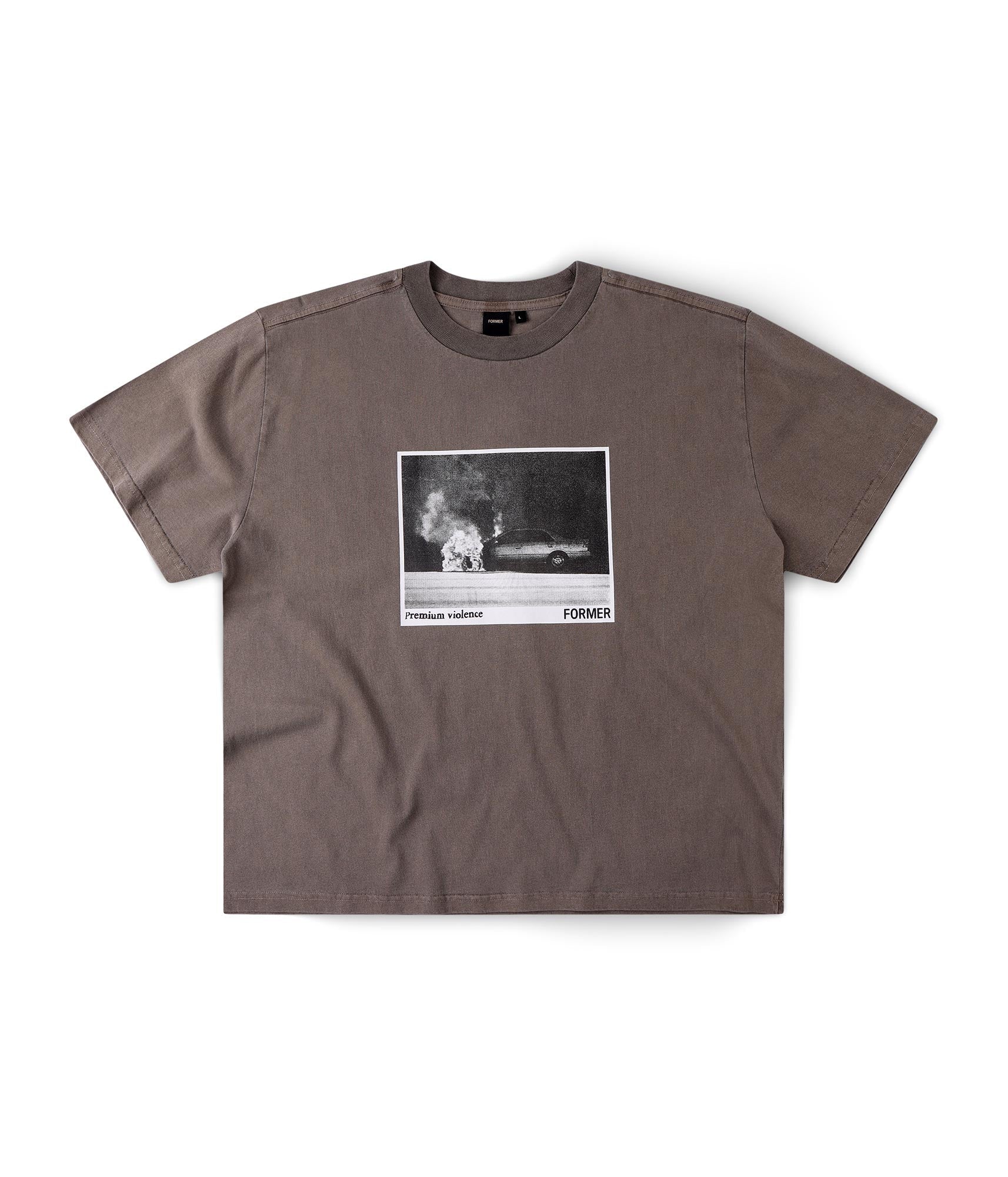 IGNITE BOXY T-SHIRT // WASHED BROWN – FORMER MERCHANDISE
