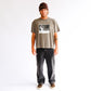 FORMER Ignite Boxy T-shirt in WASHED BROWN - Destroyed By Dane Collection