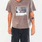 FORMER Ignite Boxy T-shirt in WASHED BROWN - Destroyed By Dane Collection