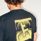 FORMER Slant F Crux T-shirt in BLACK - Destroyed By Dane Collection