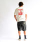 FORMER Slant F Crux T-shirt in BONE - Destroyed By Dane Collection