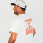 FORMER Slant F Crux T-shirt in BONE - Destroyed By Dane Collection