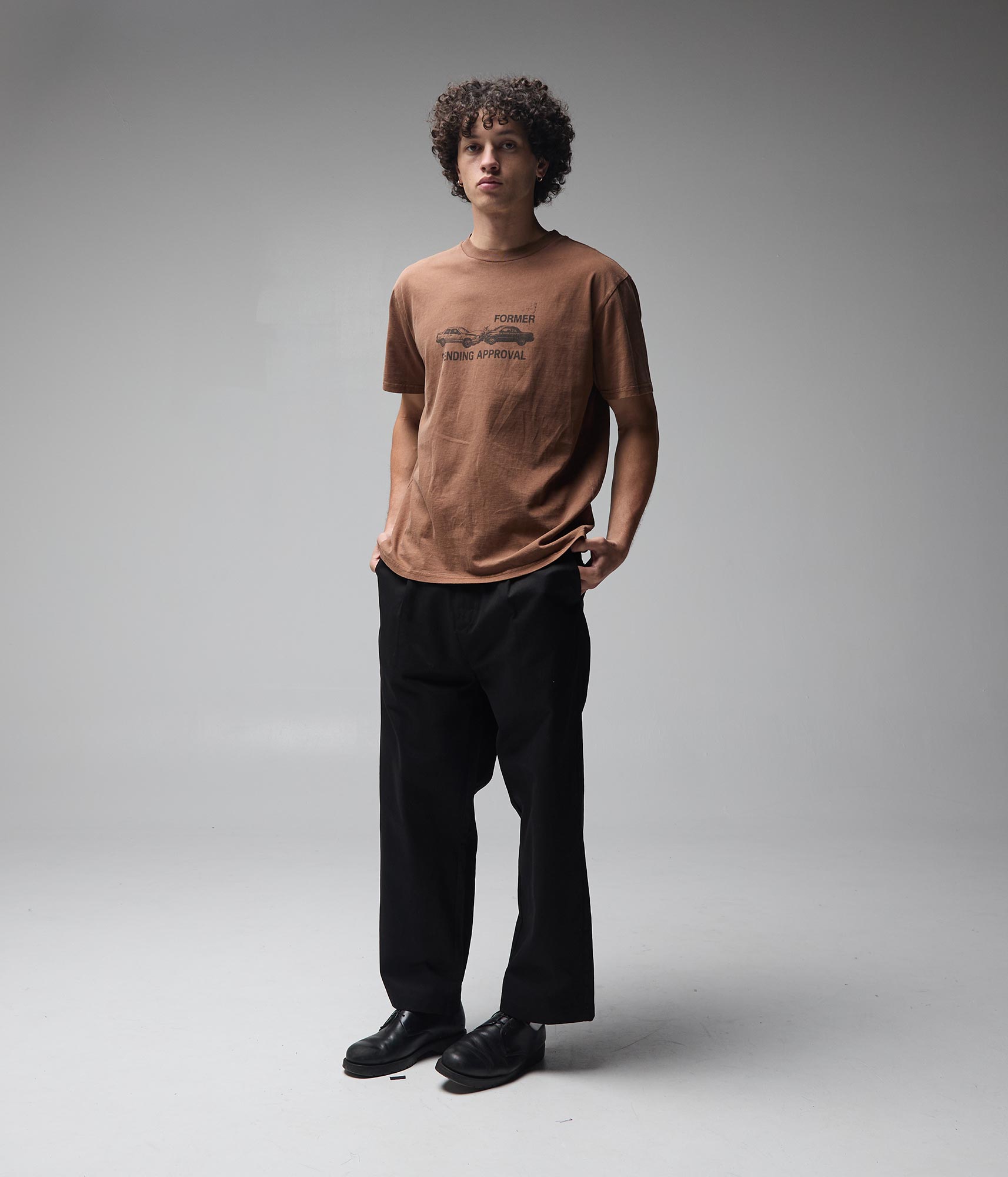 FORMER Fork in the Road T-Shirt in WASHED BARK