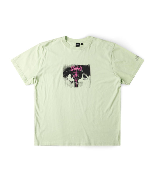 SHATTERED T-SHIRT // MERCH LIME