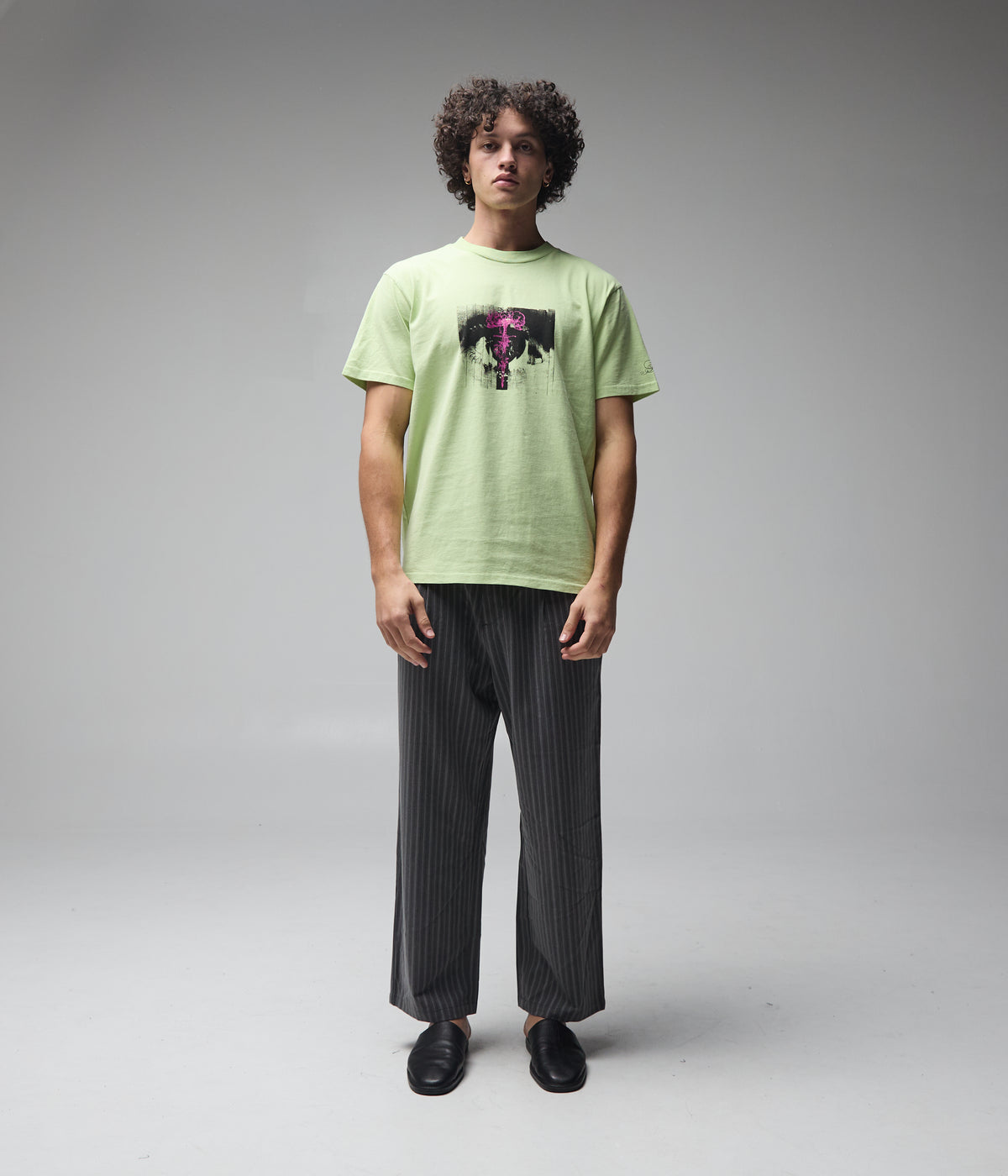 SHATTERED T-SHIRT // MERCH LIME