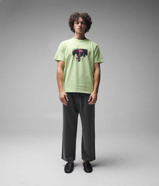 SHATTERED T-SHIRT // MERCH LIME