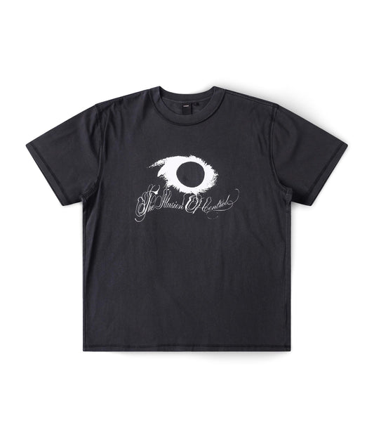 ILLUSION T-SHIRT // WASHED BLACK