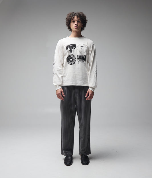 ILLUSION LS T-SHIRT // BONE