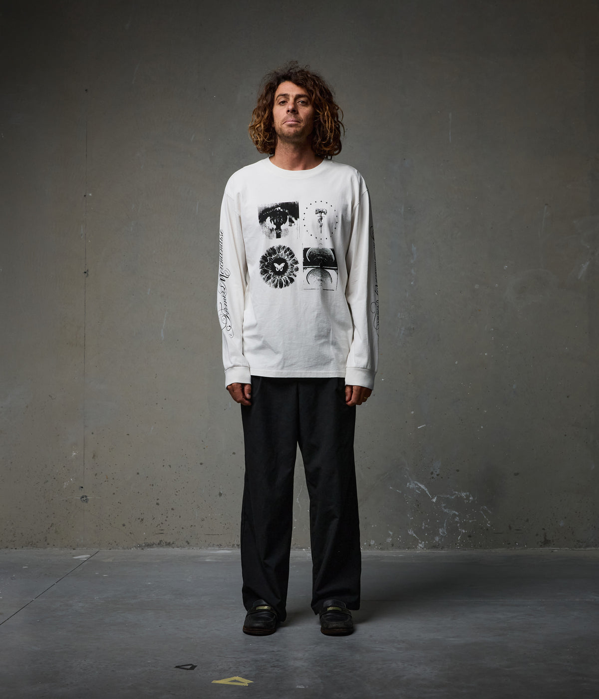 ILLUSION LS T-SHIRT // BONE