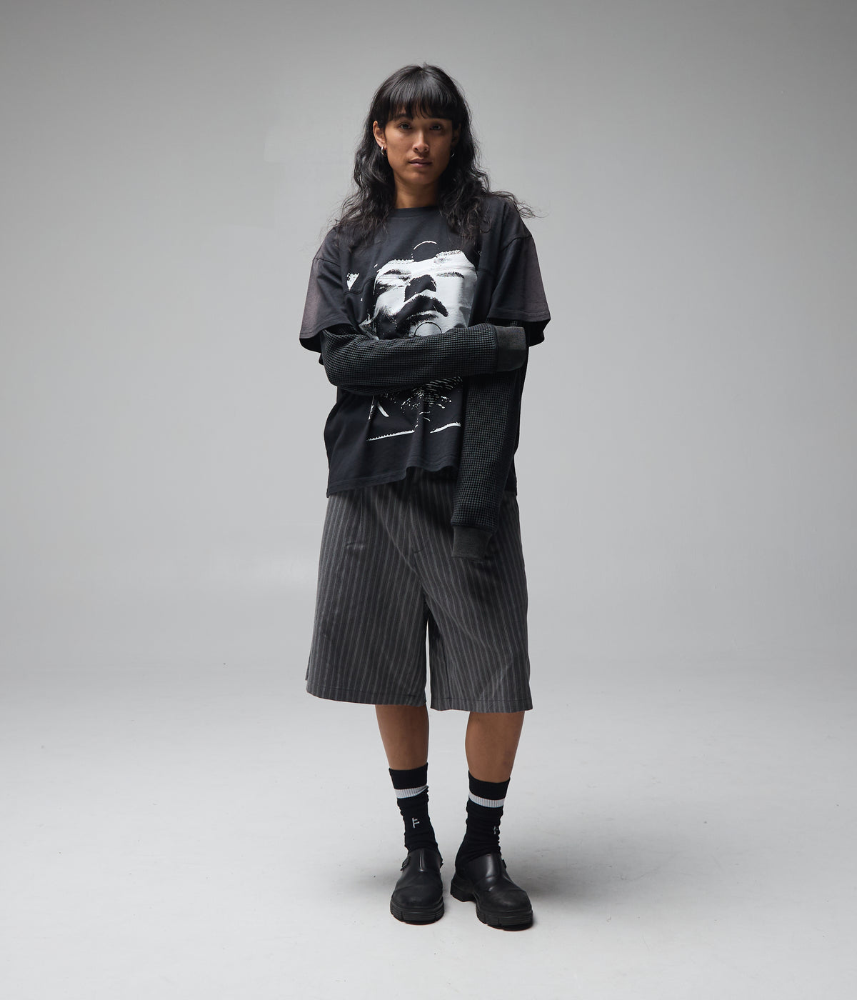 LEVITATE BOXY T-SHIRT // FADED BLACK