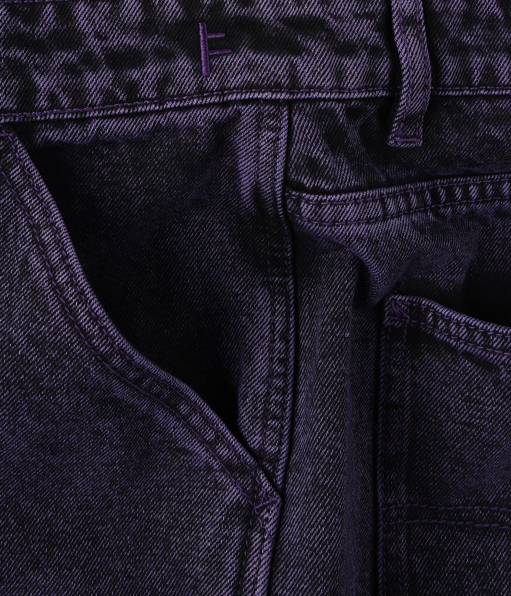 FORMER Distend Denim Walkshort in Washed Purple - FORMER x RAGE Collection