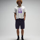 FORMER Distend Denim Walkshort in Washed Purple - FORMER x RAGE Collection