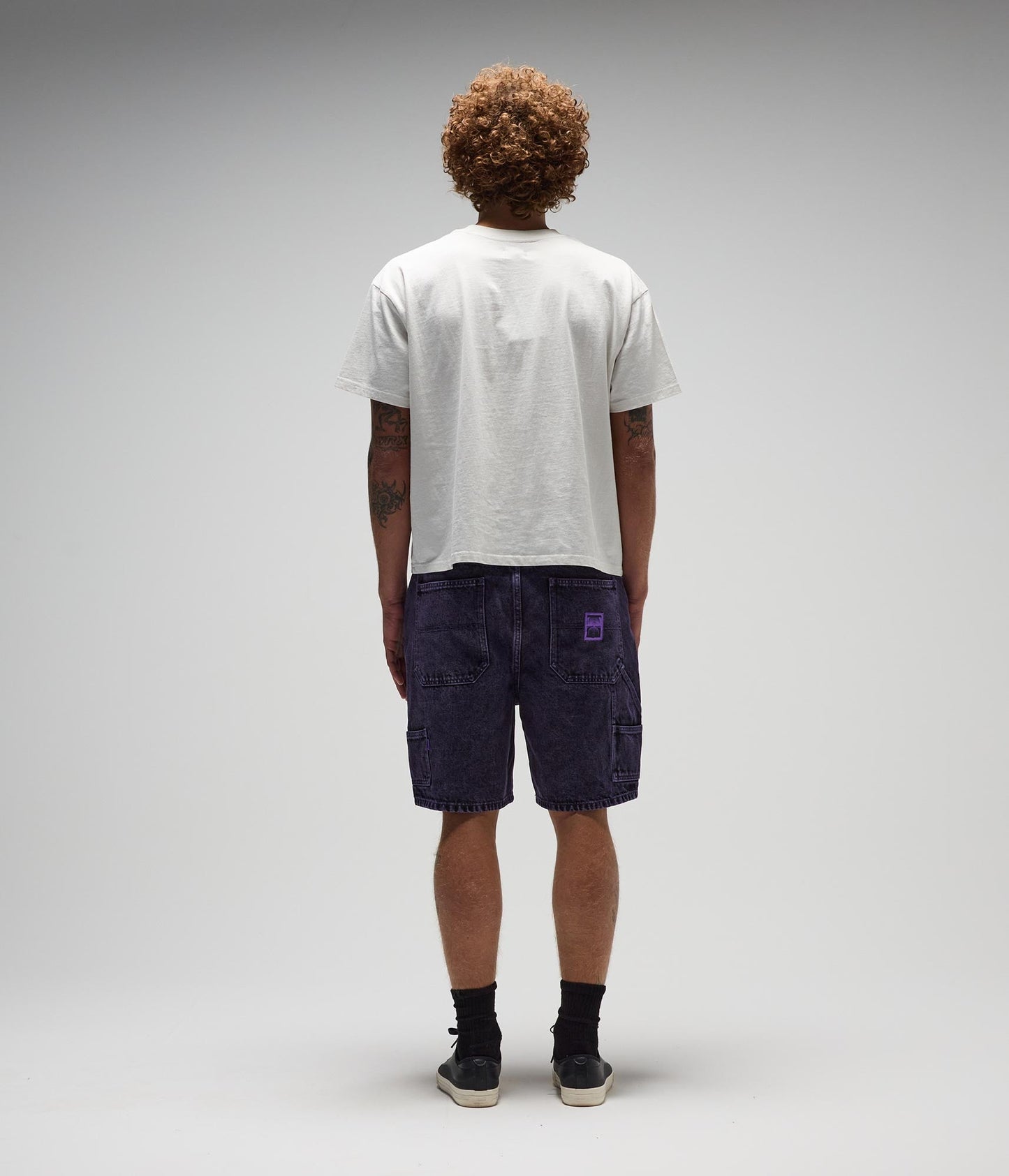 FORMER Distend Denim Walkshort in Washed Purple - FORMER x RAGE Collection