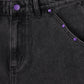 FORMER Studded Denim 21" Walkshort in Washed Black - FORMER x RAGE Collection