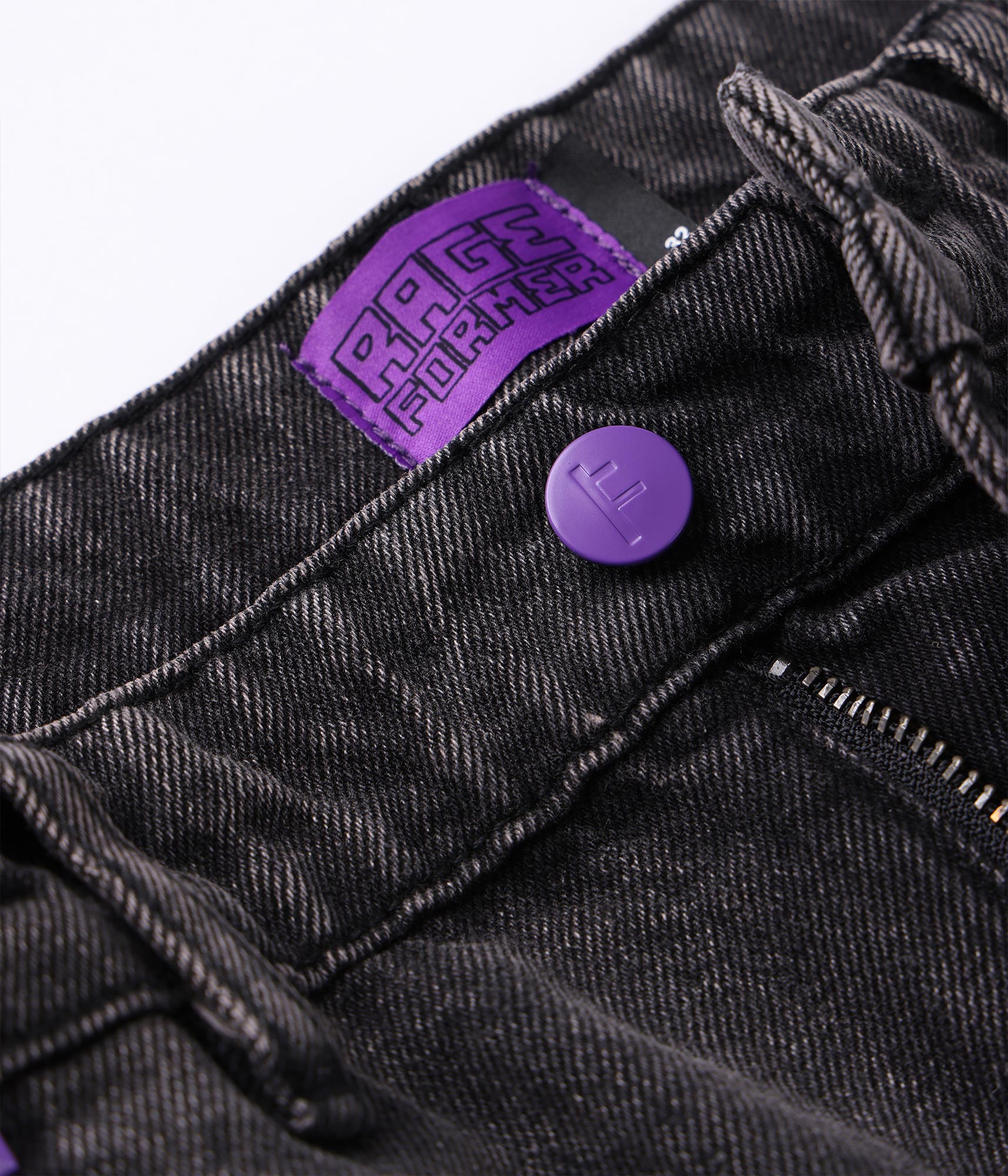 FORMER Studded Denim 21" Walkshort in Washed Black - FORMER x RAGE Collection