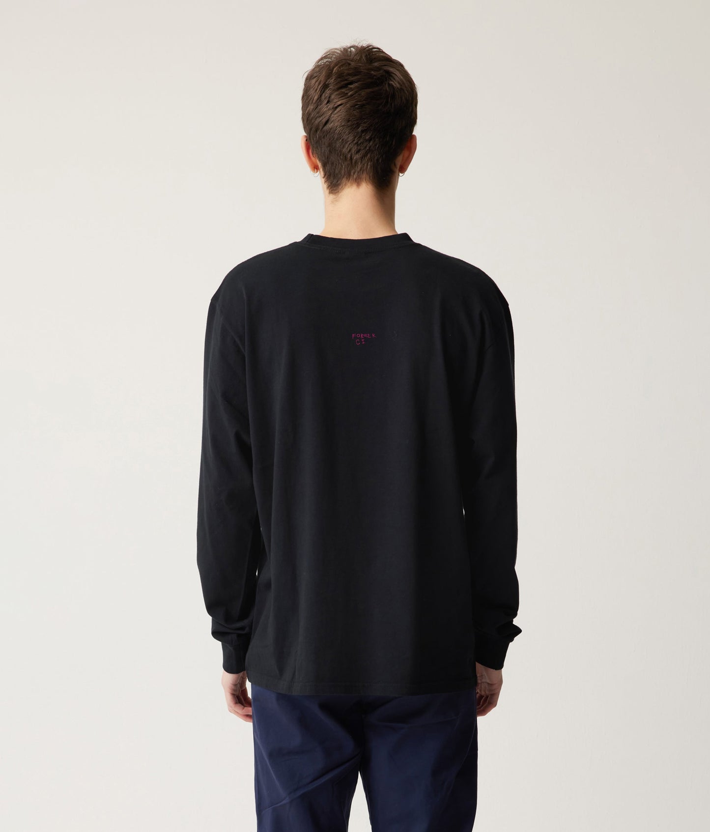 MASHED LS T-SHIRT // BLACK