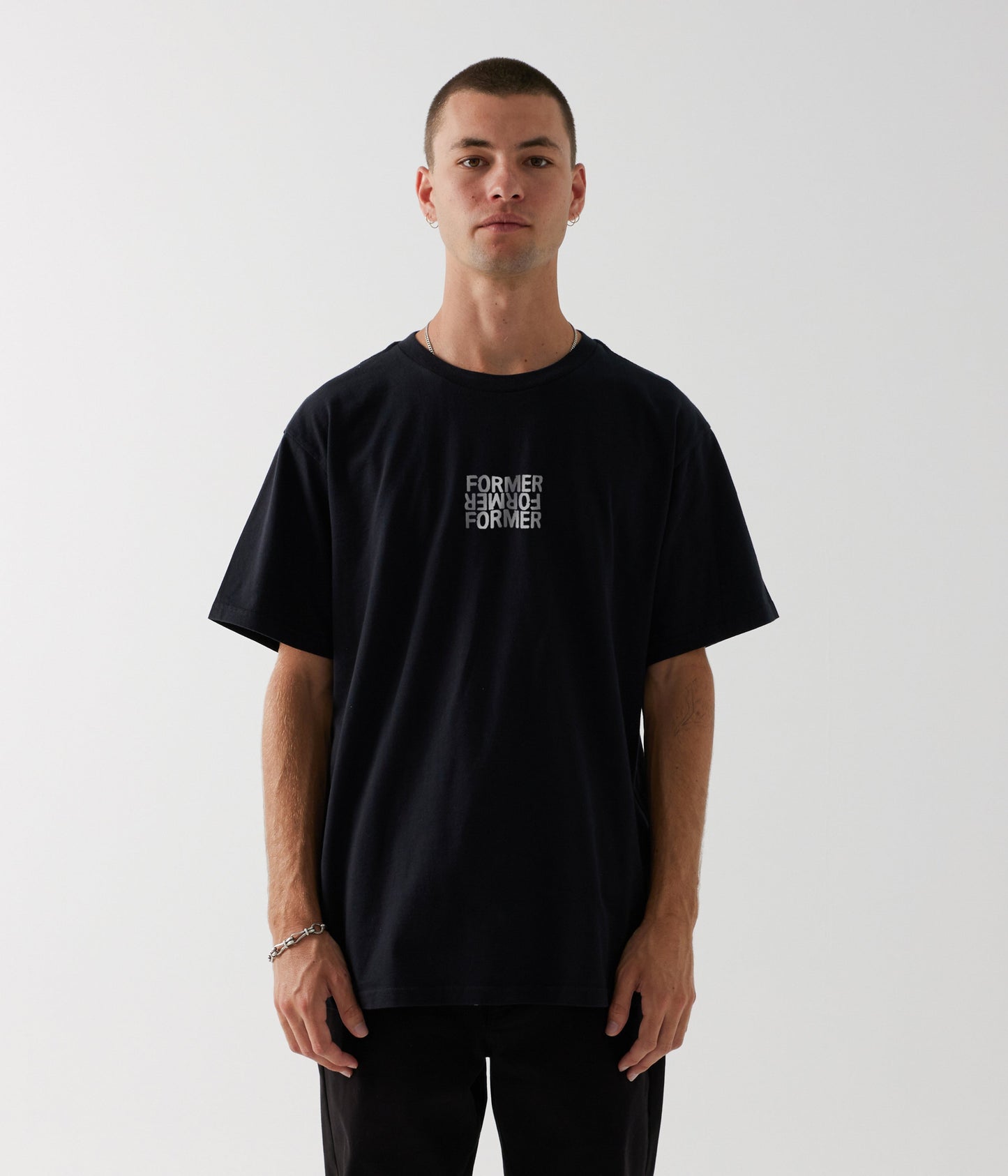 STACKED T-SHIRT // BLACK