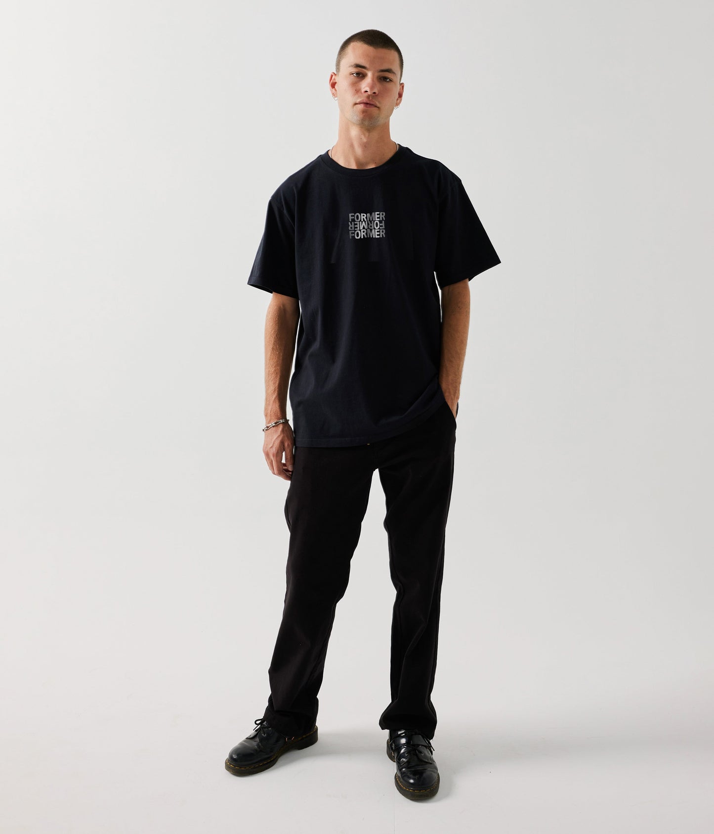 STACKED T-SHIRT // BLACK