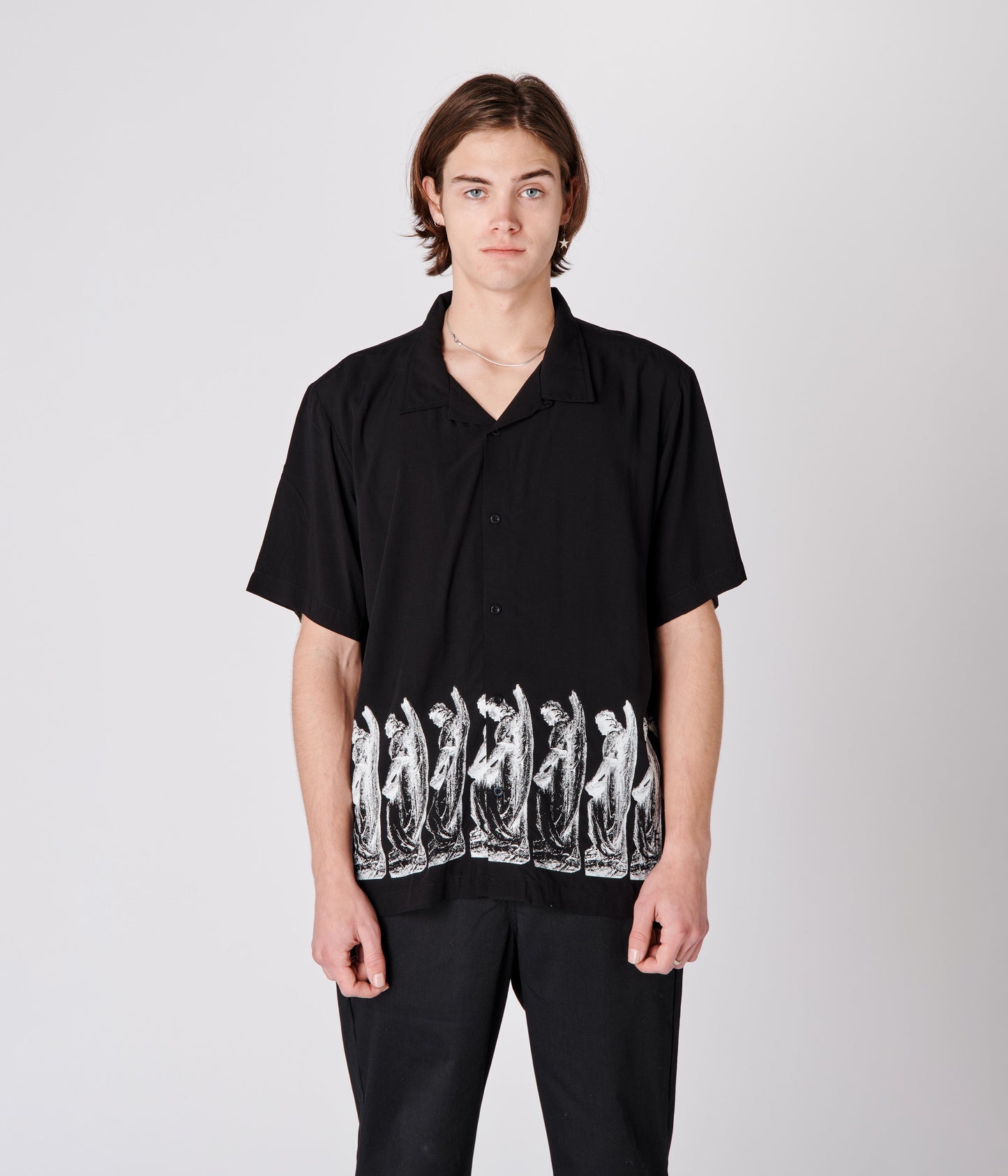 MARILYN COMPOSED SS SHIRT // BLACK