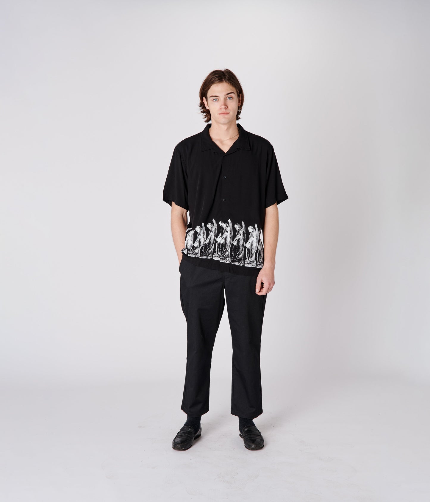 MARILYN COMPOSED SS SHIRT // BLACK