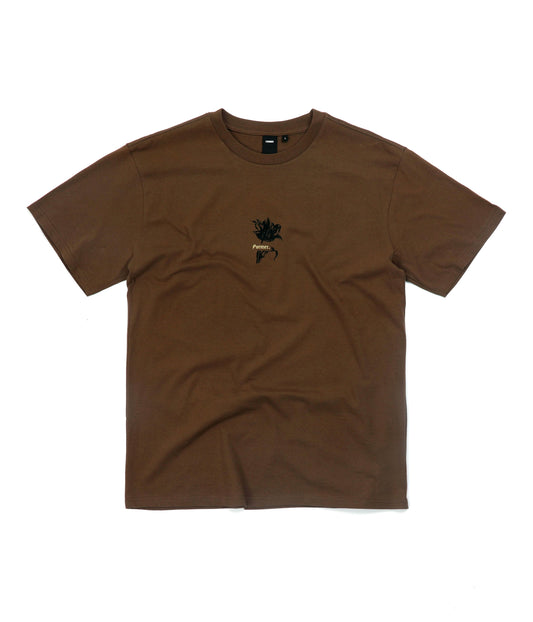 FLOREX T-SHIRT // BROWN
