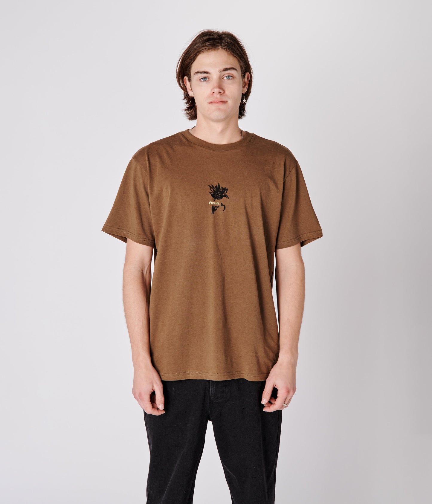 FLOREX T-SHIRT // BROWN