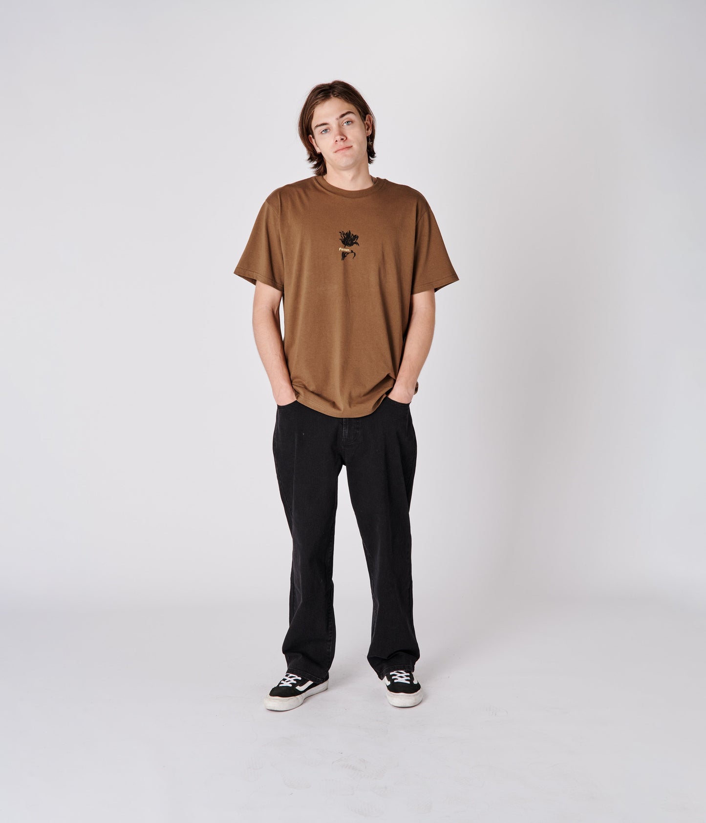 FLOREX T-SHIRT // BROWN