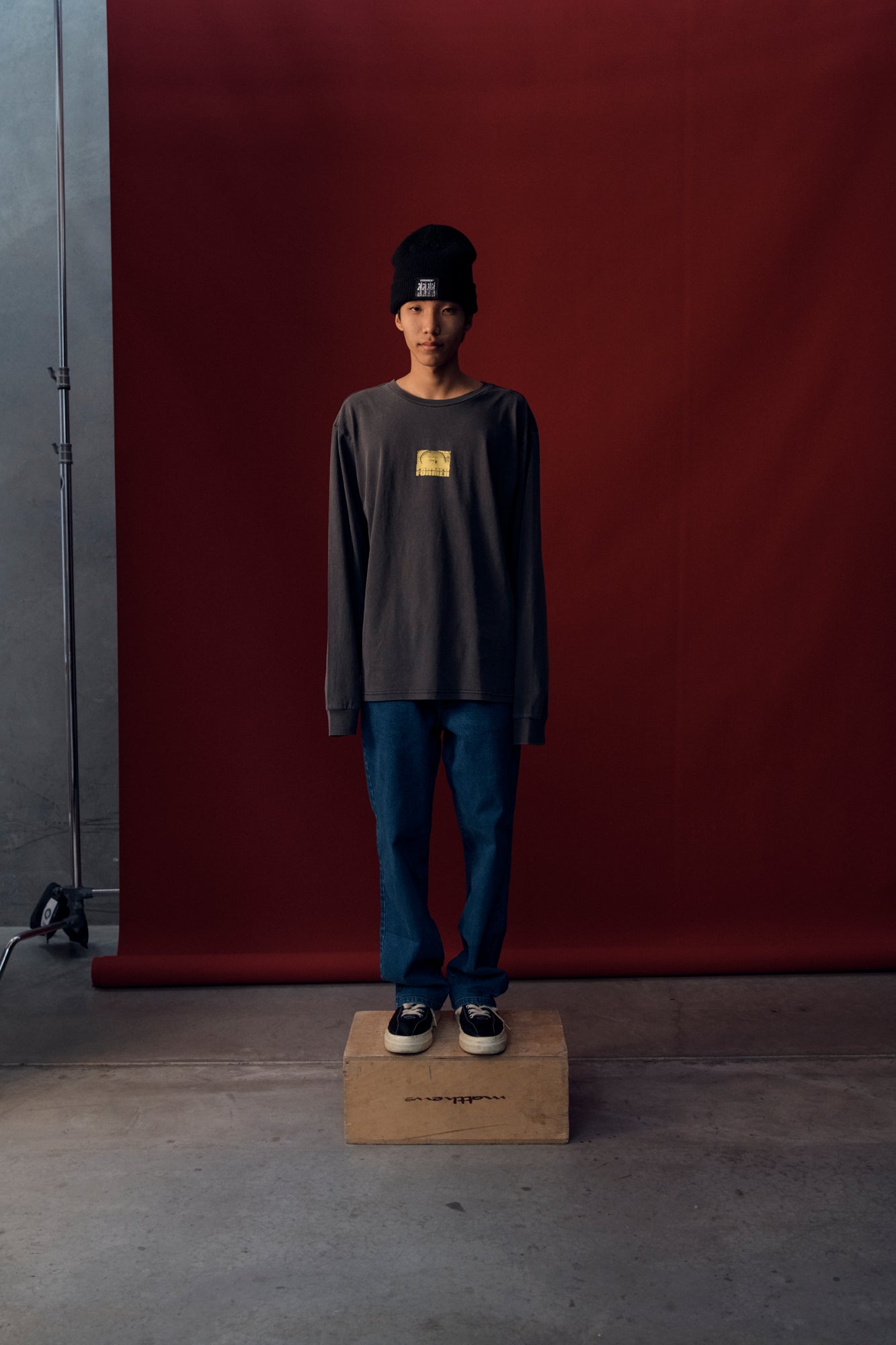 ALLEVIATION LS T-SHIRT // WASHED BLACK