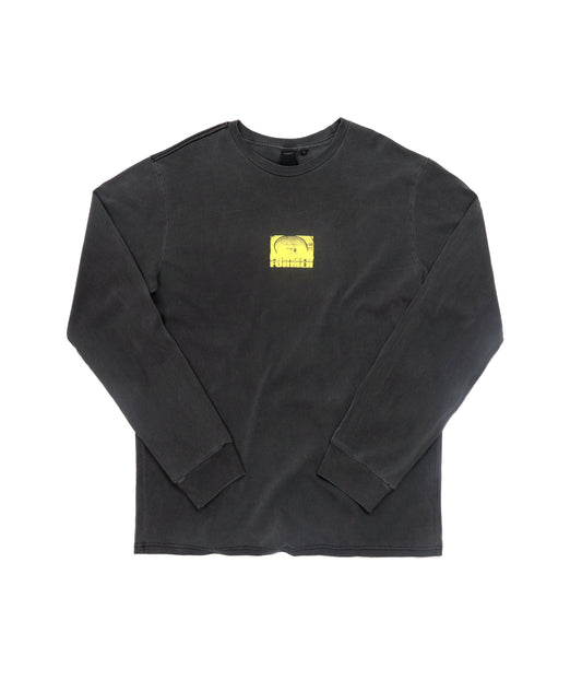ALLEVIATION LS T-SHIRT // WASHED BLACK