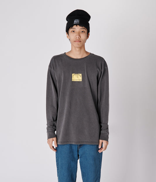 ALLEVIATION LS T-SHIRT // WASHED BLACK