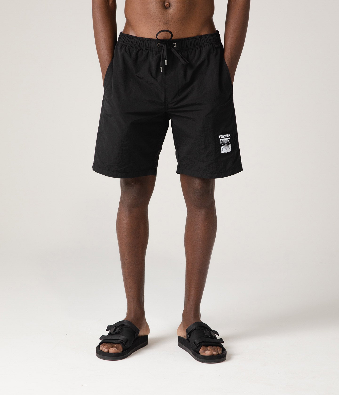 SWANS BAGGY SWIM TRUNK // BLACK