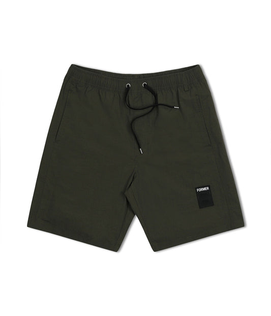 SWANS BAGGY SWIM TRUNK // DEEP OLIVE