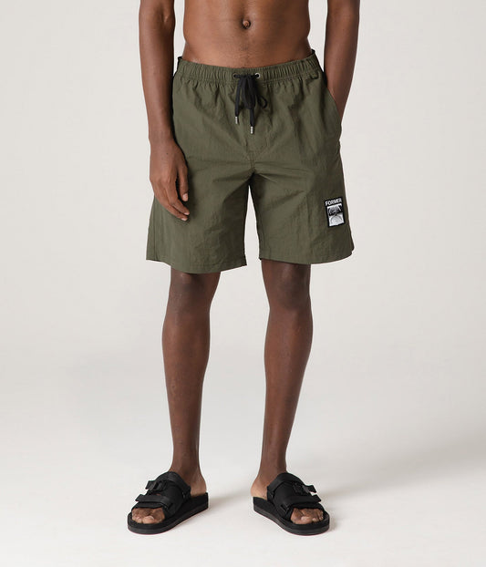 SWANS BAGGY SWIM TRUNK // DEEP OLIVE