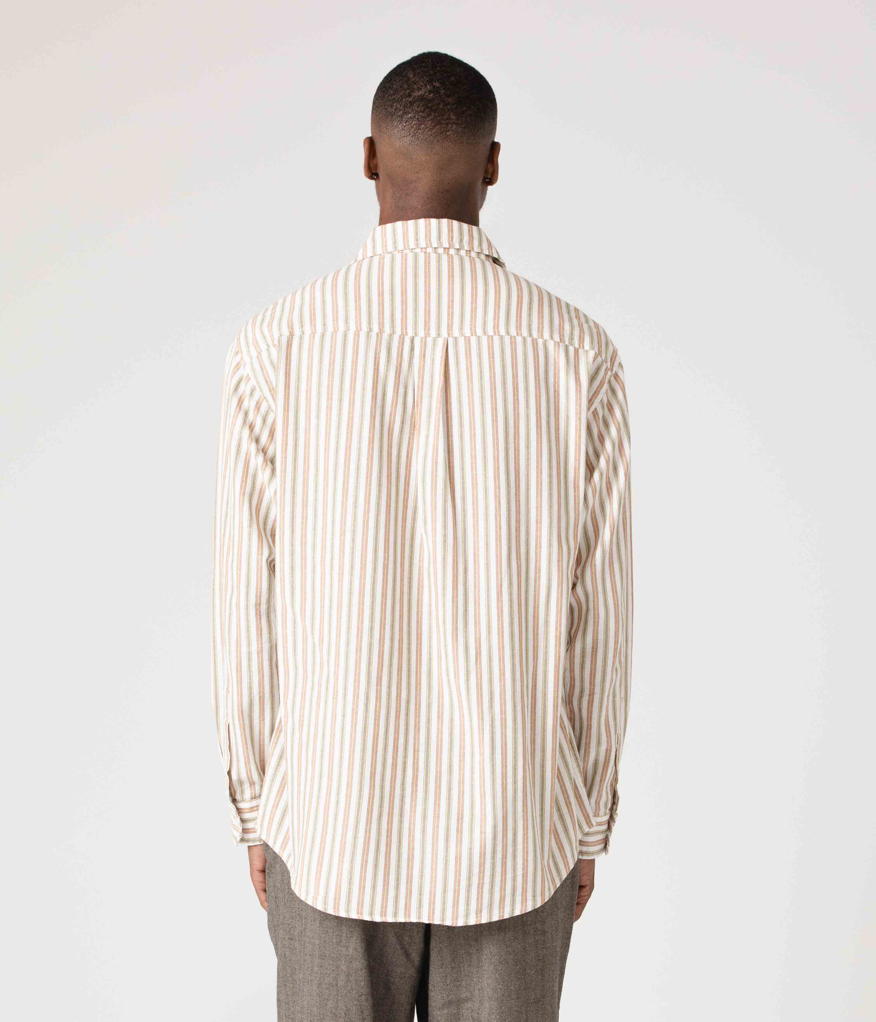 トップス louren slitsleeve over shirts stripe louren slitsleeve over shirts stripe