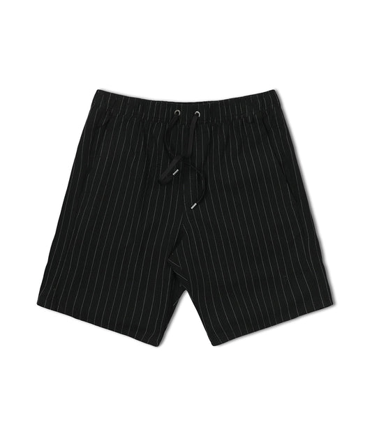 PRAYER PINSTRIPE WALKSHORT // BLACK