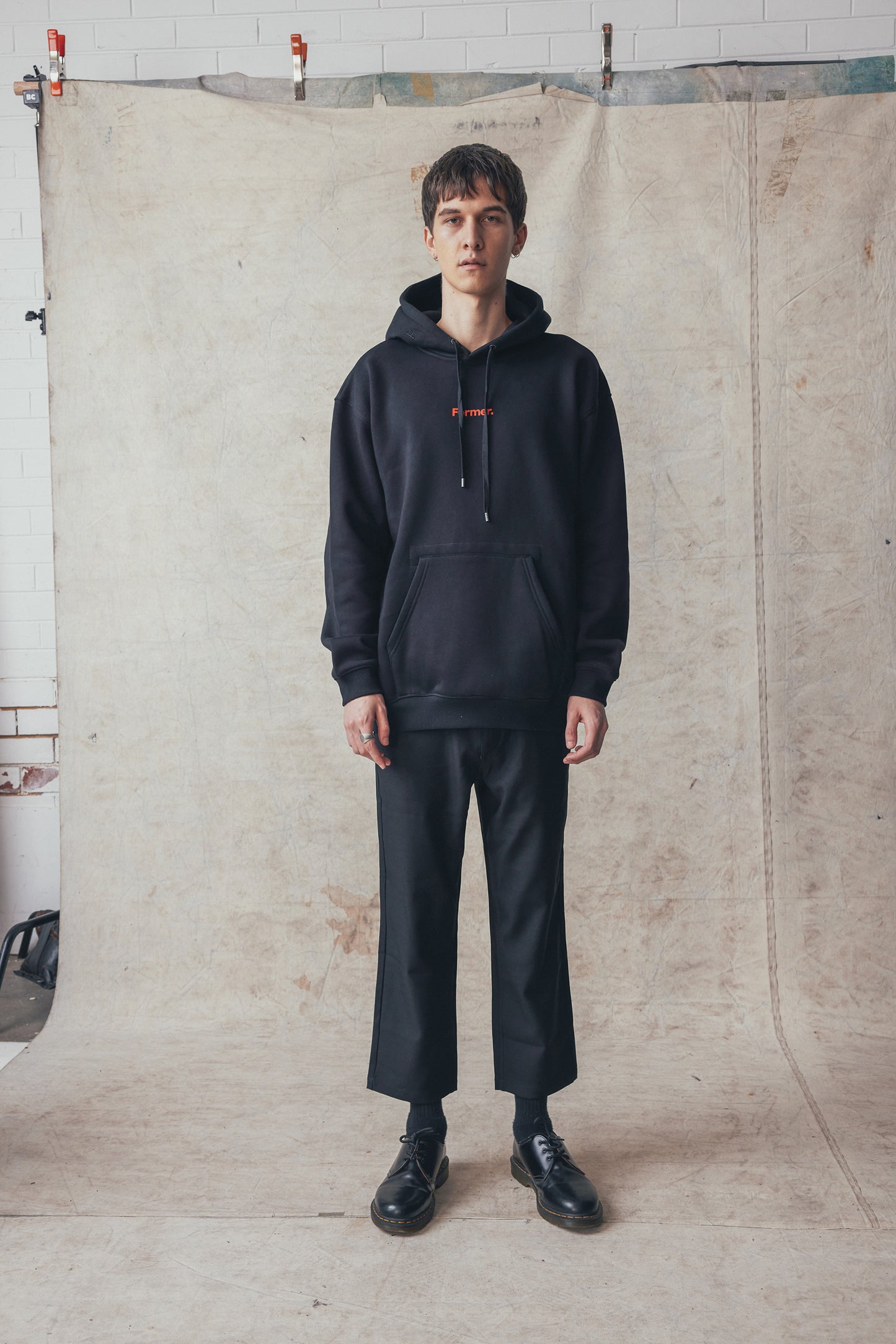 'Reaction Hoodie' Black