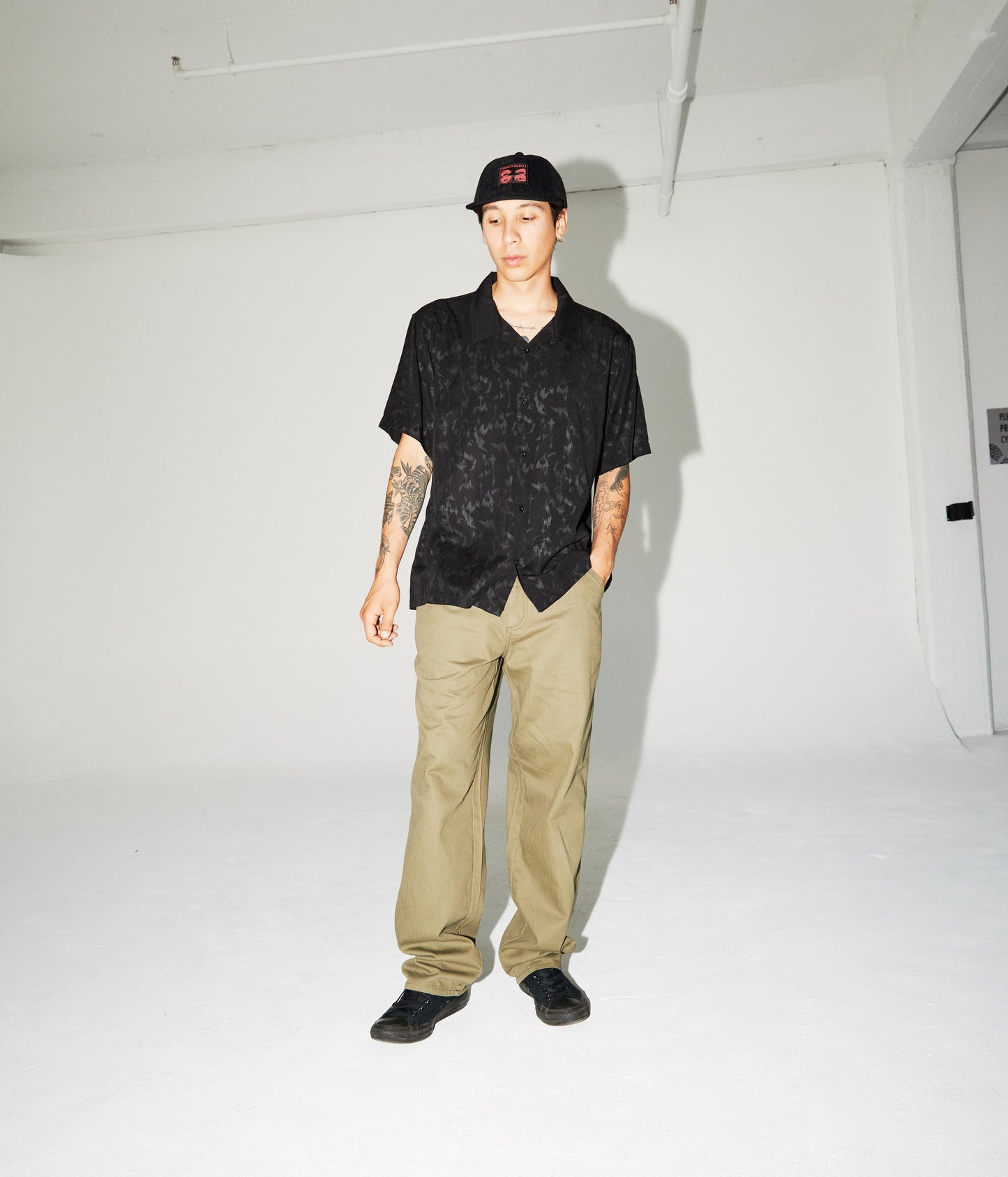 MARILYN DIFFUSE SS SHIRT // BLACK