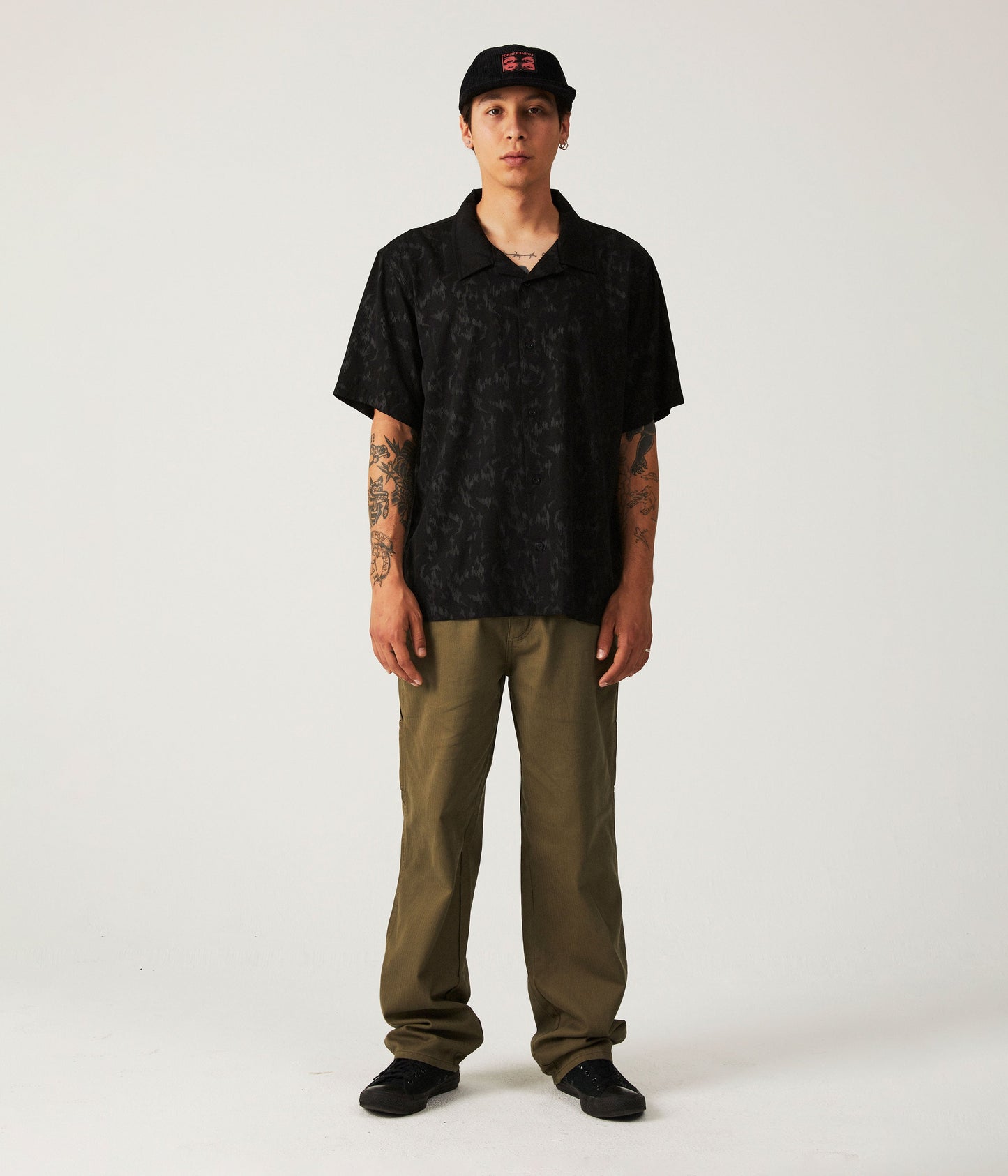 MARILYN DIFFUSE SS SHIRT // BLACK