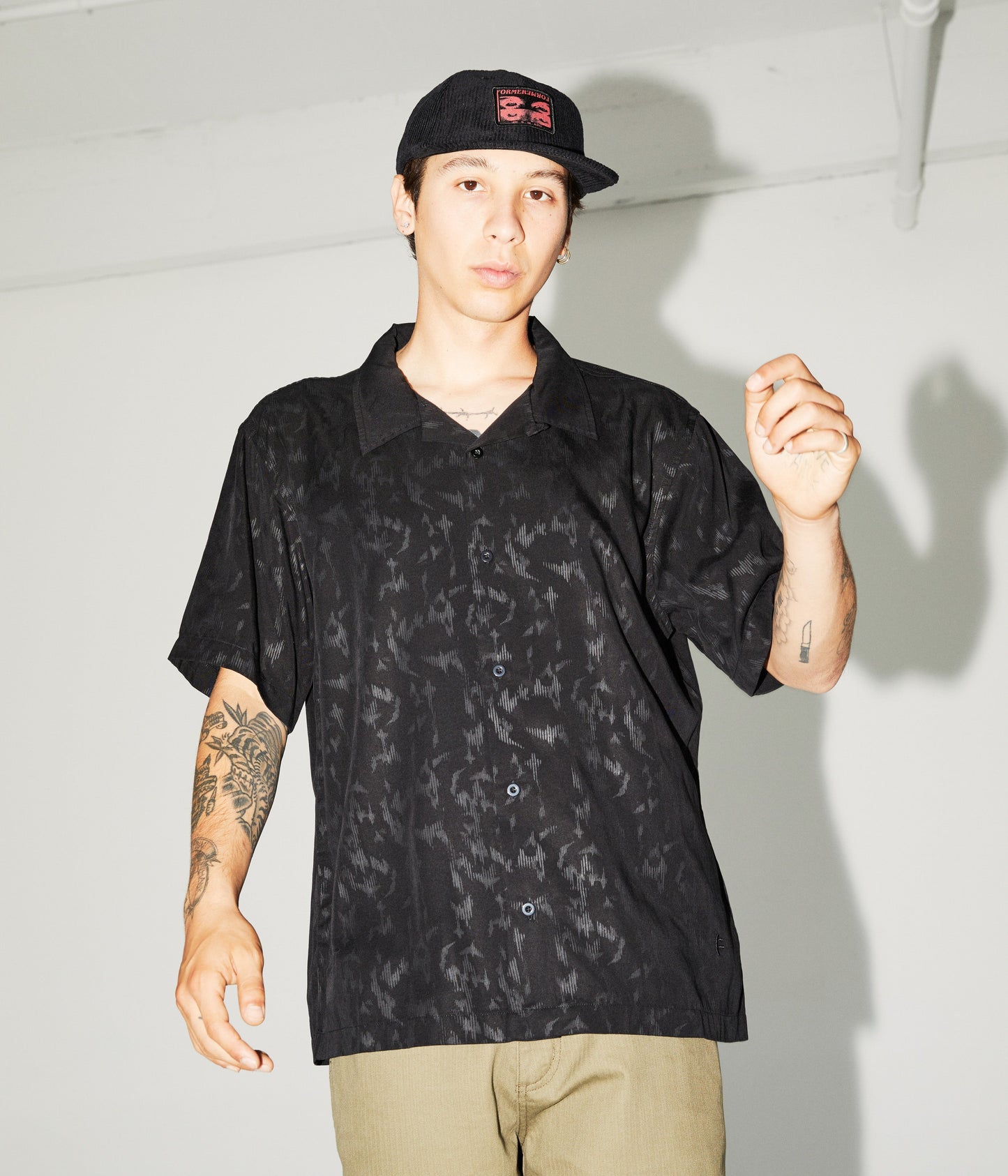 MARILYN DIFFUSE SS SHIRT // BLACK