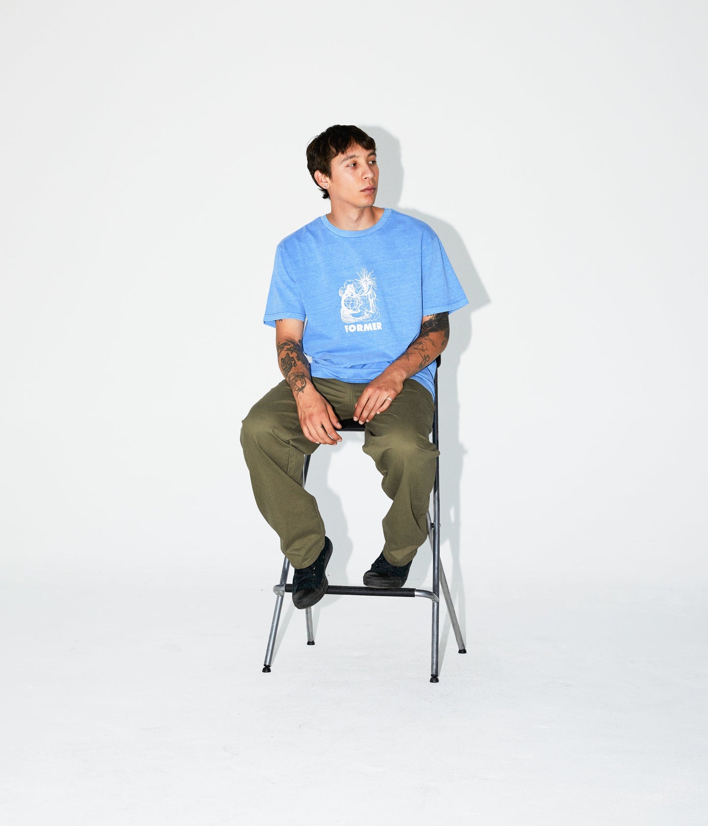VIRTUOUS T-SHIRT // PALE BLUE