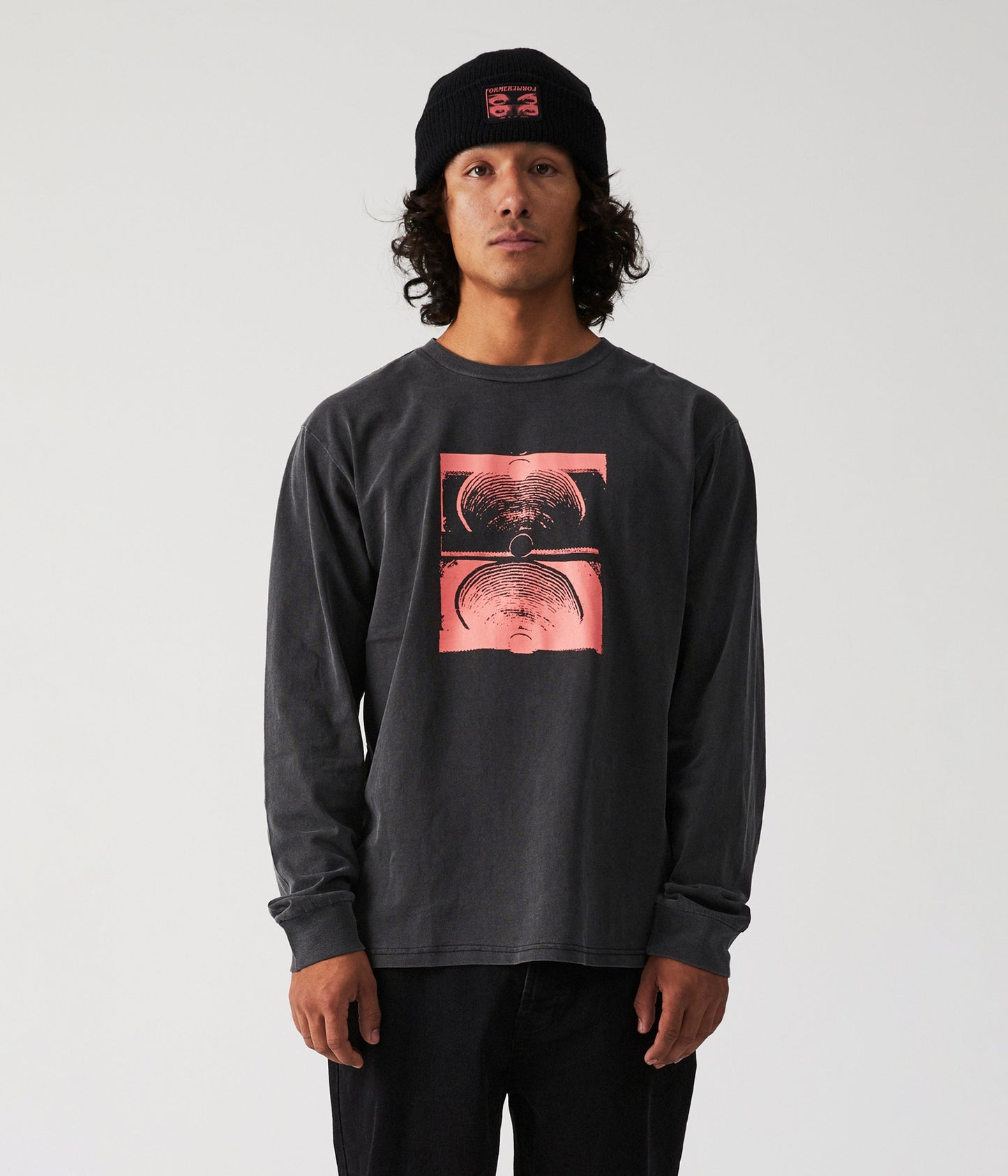 CRUX LS T-SHIRT // WASHED BLACK