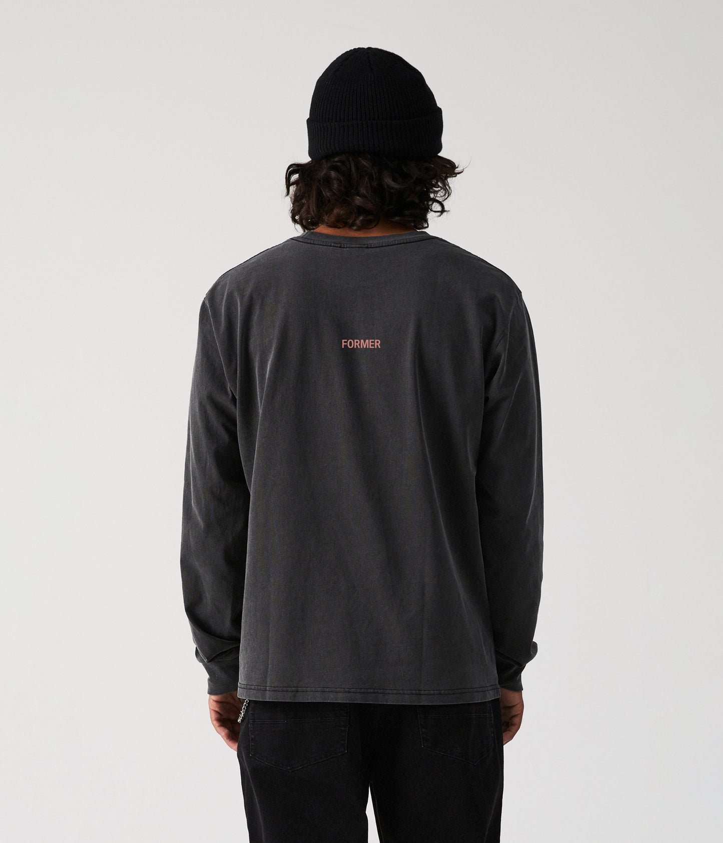 CRUX LS T-SHIRT // WASHED BLACK