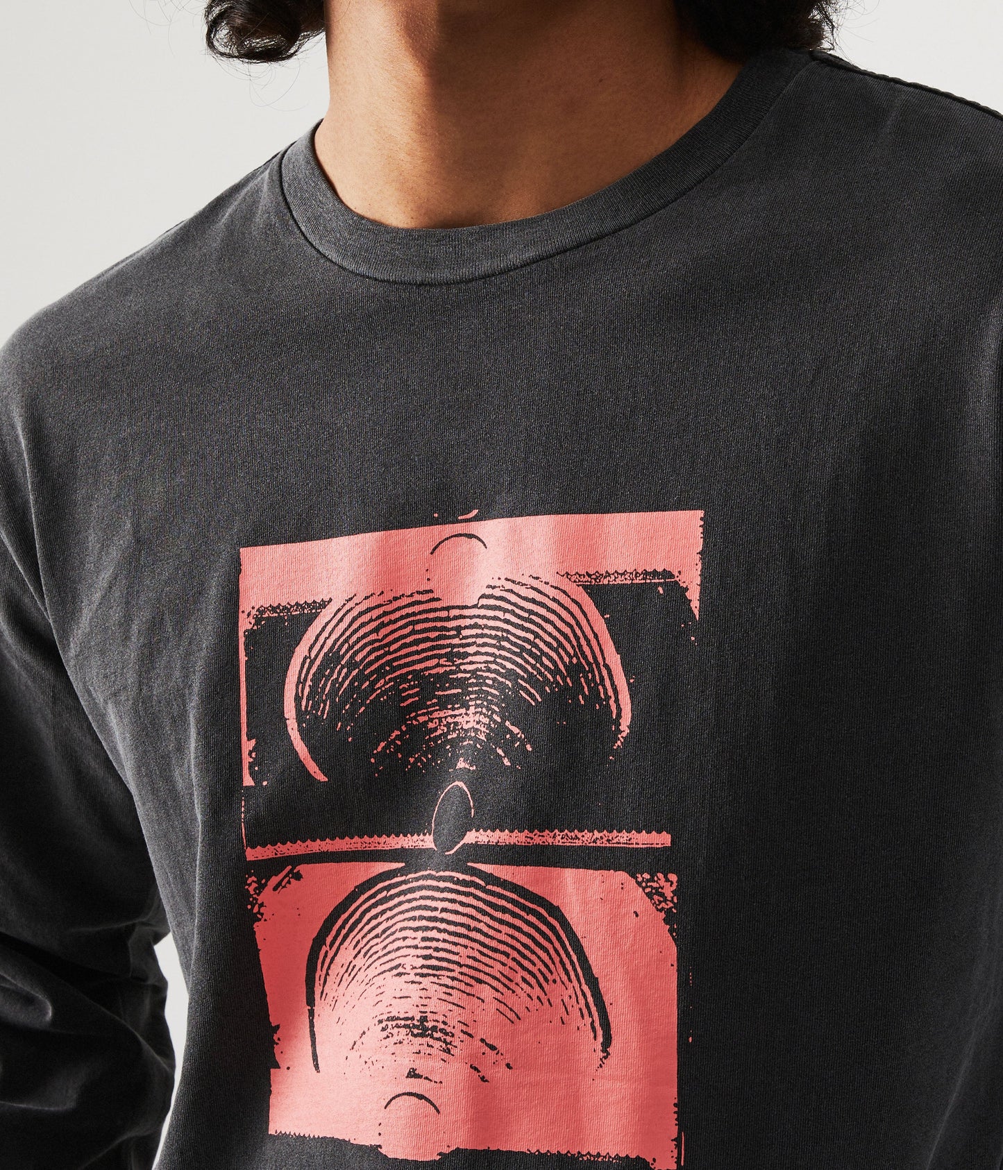 CRUX LS T-SHIRT // WASHED BLACK
